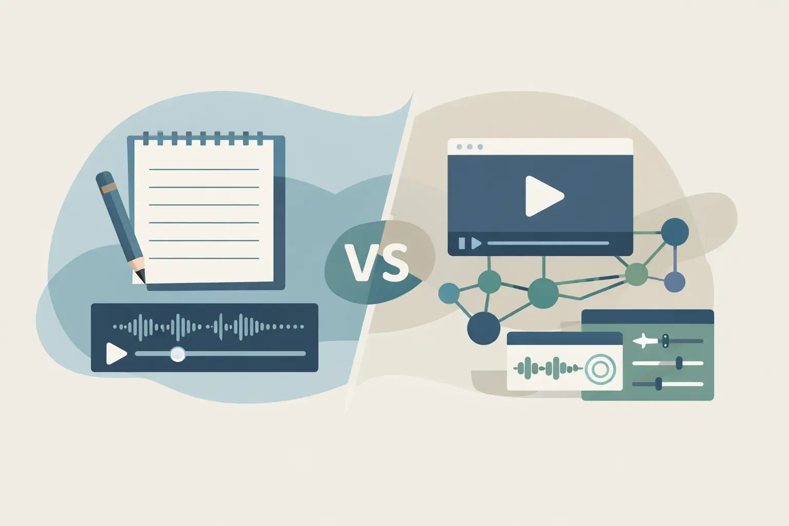 Manual Transcription vs AI for Social Video