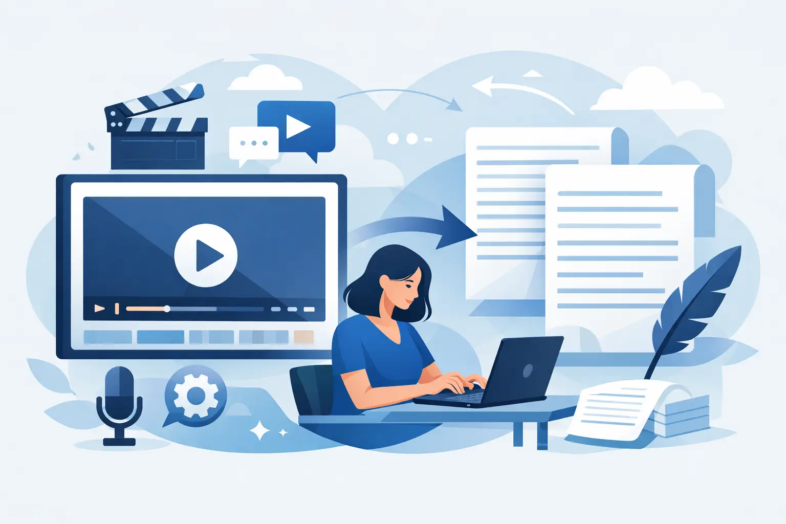 How to Repurpose Video Content Into Text Fast