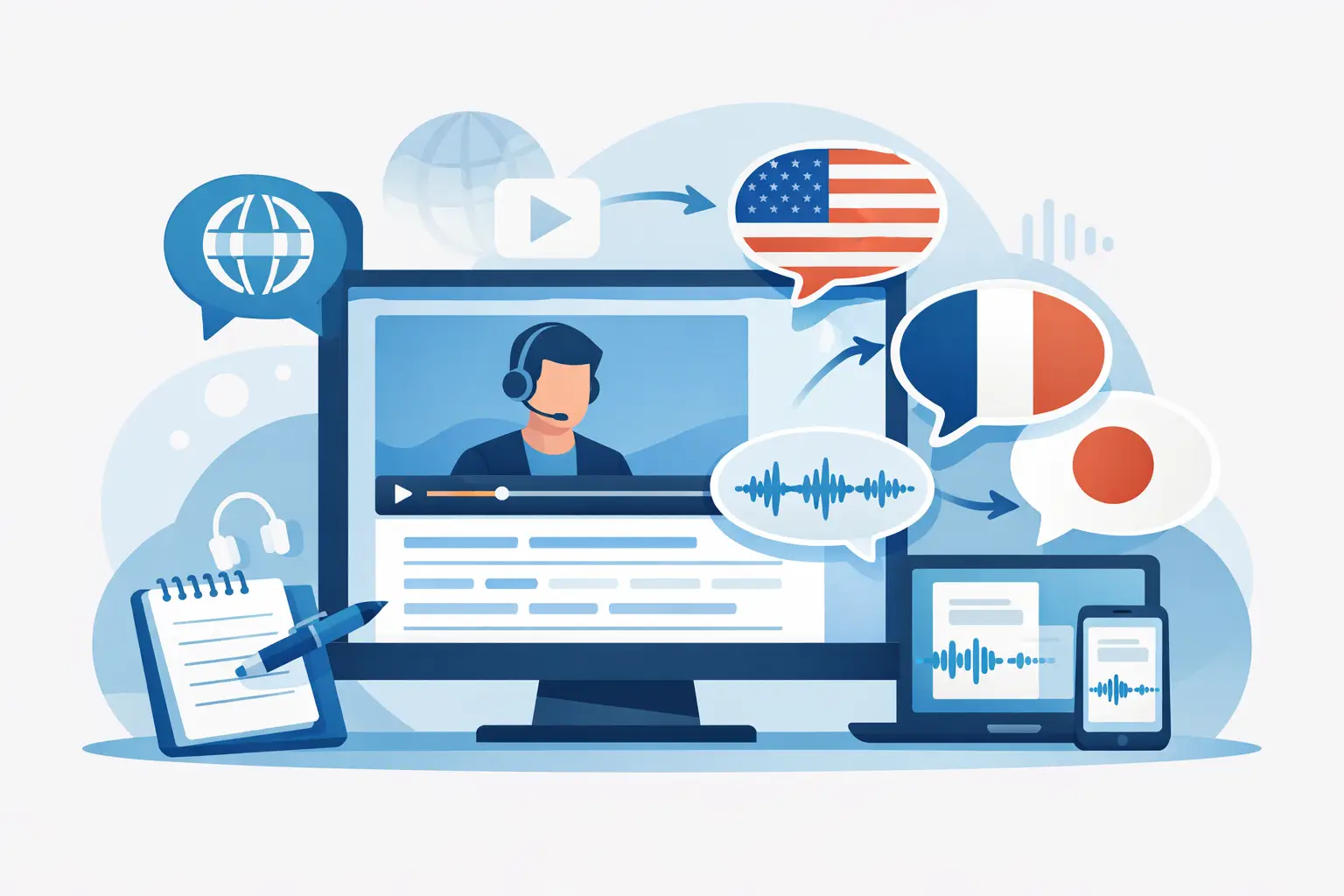 How to Transcribe Videos in Multiple Languages
