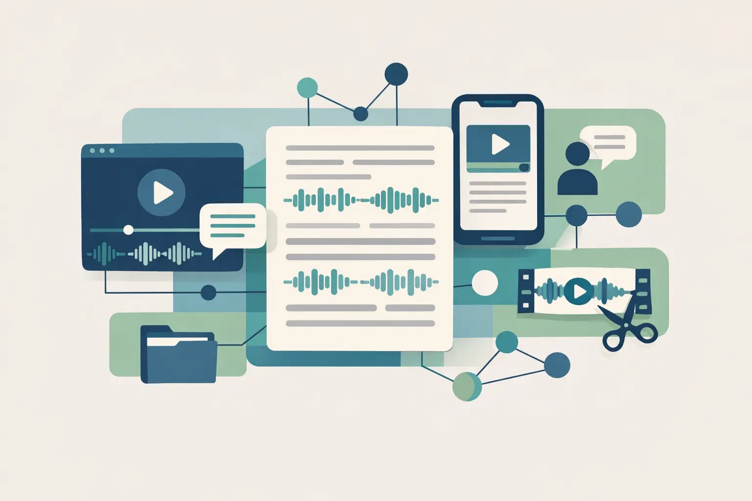Transcript software for social video workflows