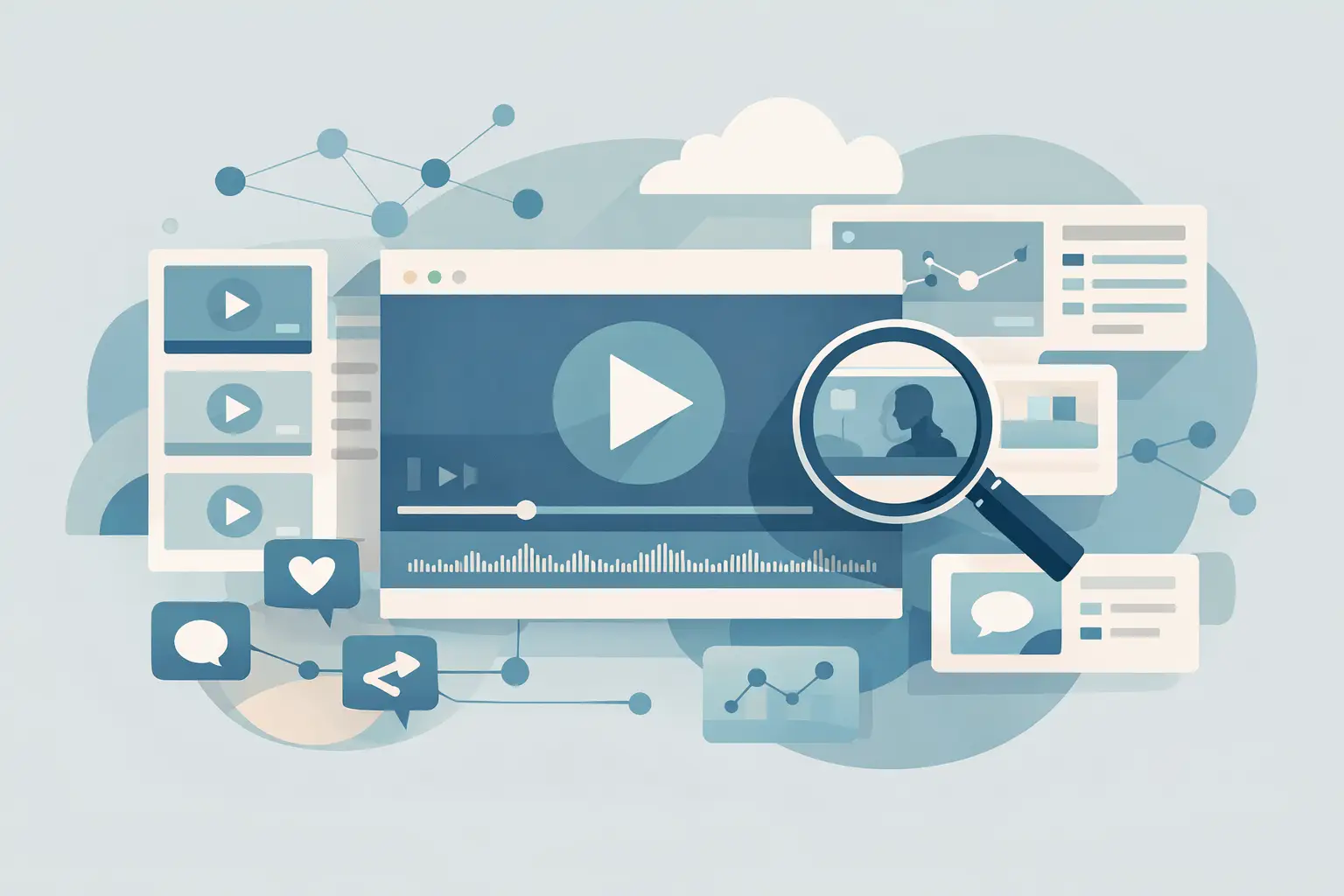 Video indexing for searchable social content