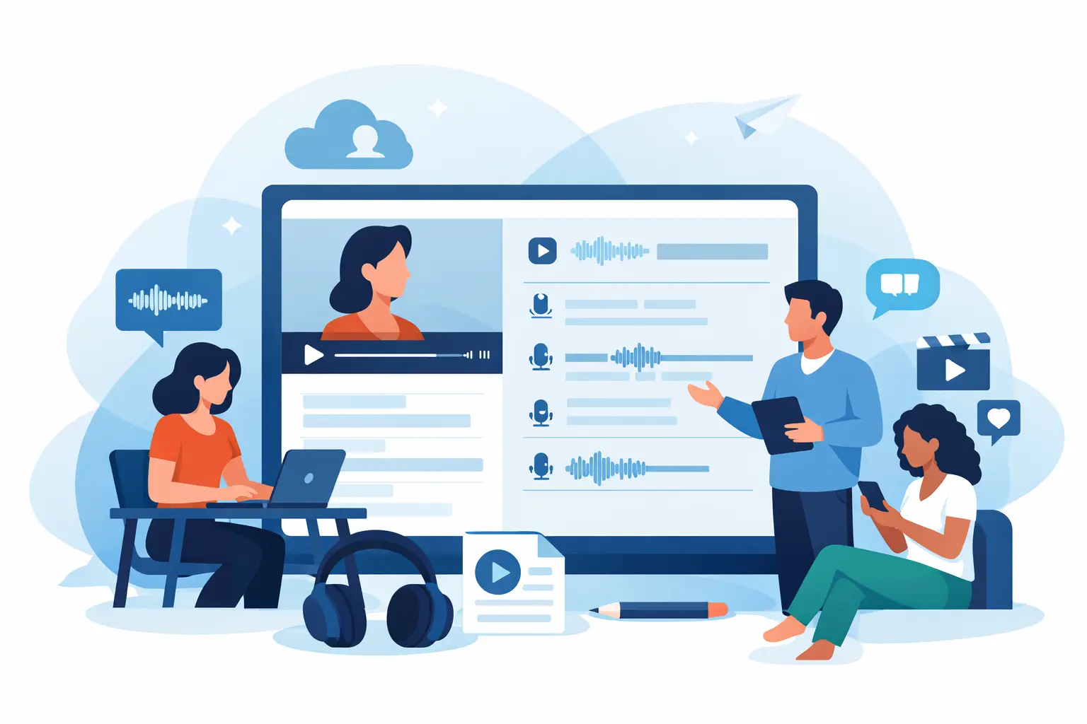 Video Transcript Software for Social Teams